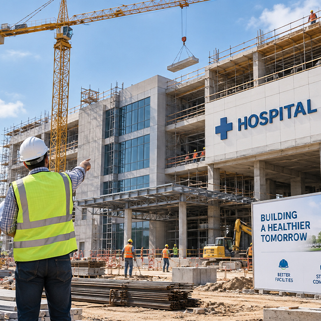Hospital construction site